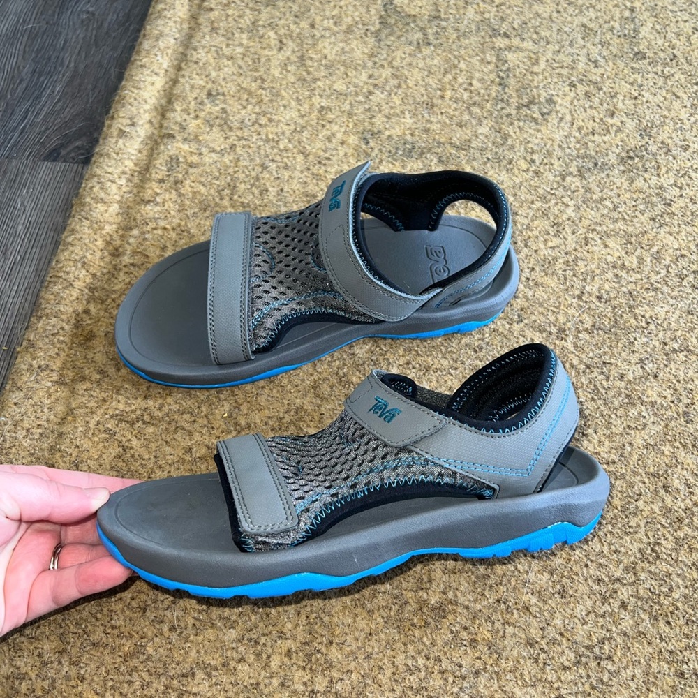 Teva Charcoal and Aqua Sandals